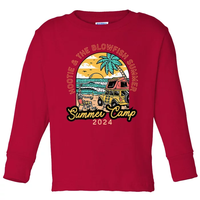 Hootie & The Blowfish Summer Camp 2024 Camping With Trucks Toddler Long Sleeve Shirt