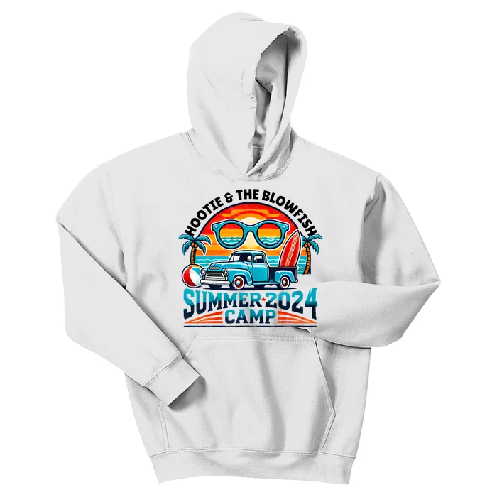 Hootie The Blowfish Summer 2024 Camping With Trucks Kids Hoodie