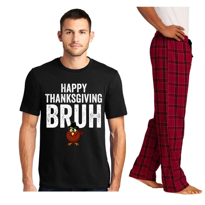 Happy Thanksgiving Bruh Funny Turkey Bruh Pajama Set