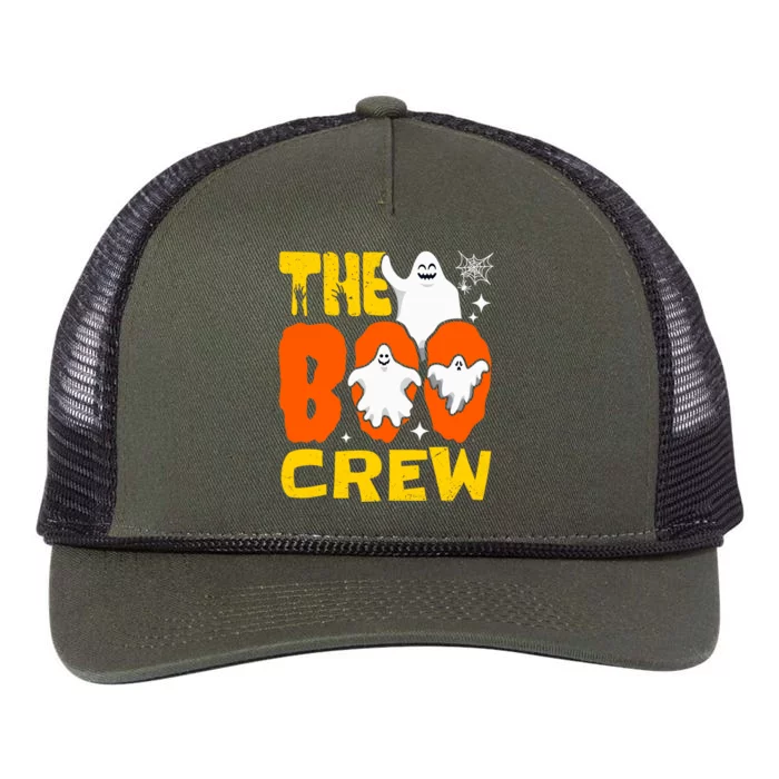 Halloween The Boo Crew For & Adults Trick Or Treating Retro Rope Trucker Hat Cap