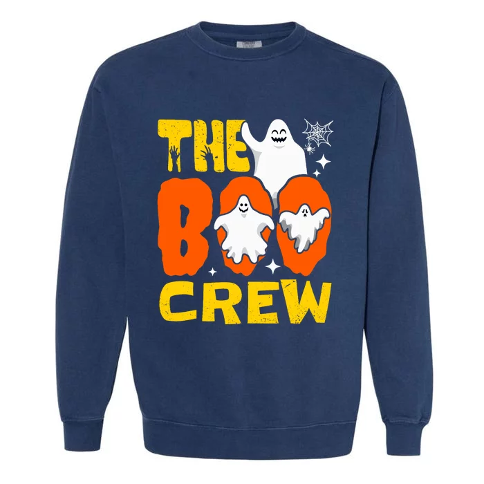 Halloween The Boo Crew For & Adults Trick Or Treating Garment-Dyed Sweatshirt