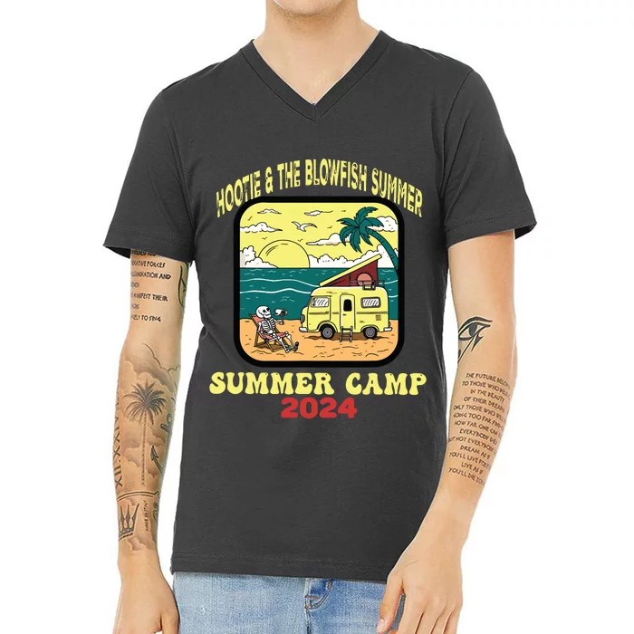 Hootie & The Blowfish Summer Camp 2024 Retro Fun Beach V-Neck T-Shirt