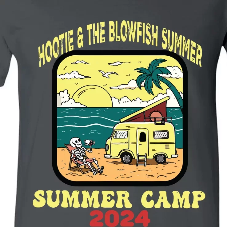 Hootie & The Blowfish Summer Camp 2024 Retro Fun Beach V-Neck T-Shirt