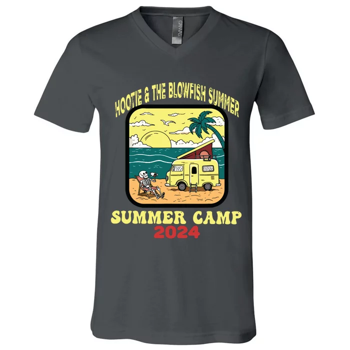 Hootie & The Blowfish Summer Camp 2024 Retro Fun Beach V-Neck T-Shirt