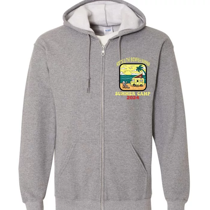 Hootie & The Blowfish Summer Camp 2024 Retro Fun Beach Full Zip Hoodie