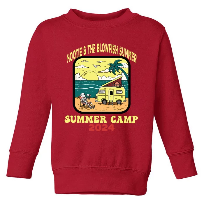 Hootie & The Blowfish Summer Camp 2024 Retro Fun Beach Toddler Sweatshirt