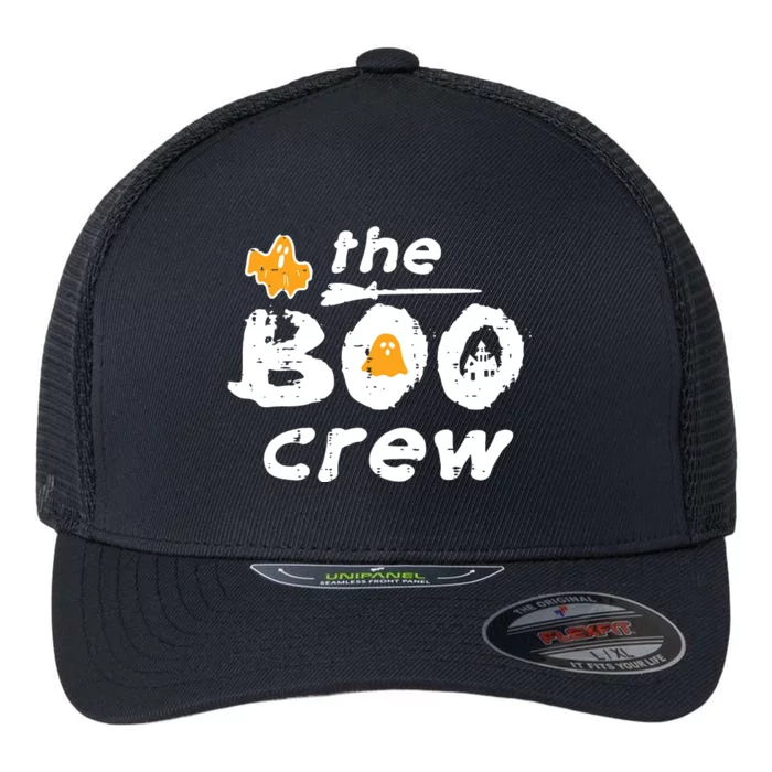 Halloween The Boo Crew Matching Costume Squad Women Flexfit Unipanel Trucker Cap