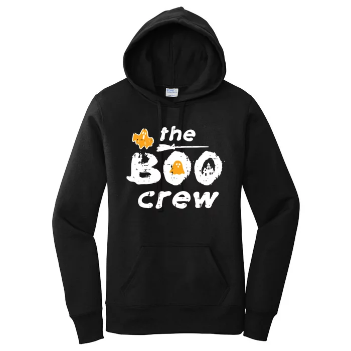 Halloween The Boo Crew Matching Costume Squad Women Women's Pullover Hoodie