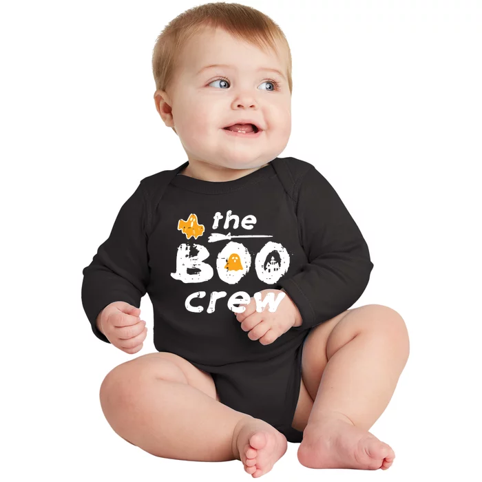 Halloween The Boo Crew Matching Costume Squad Women Baby Long Sleeve Bodysuit