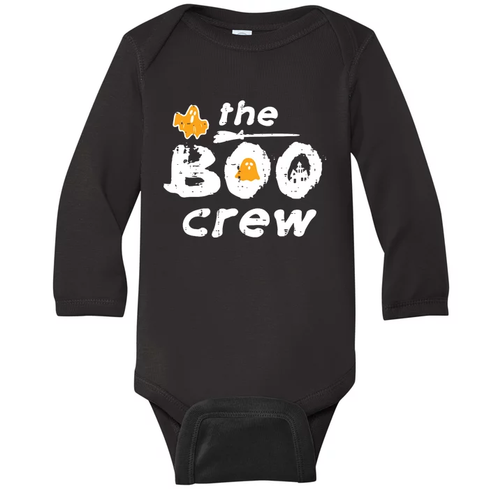 Halloween The Boo Crew Matching Costume Squad Women Baby Long Sleeve Bodysuit