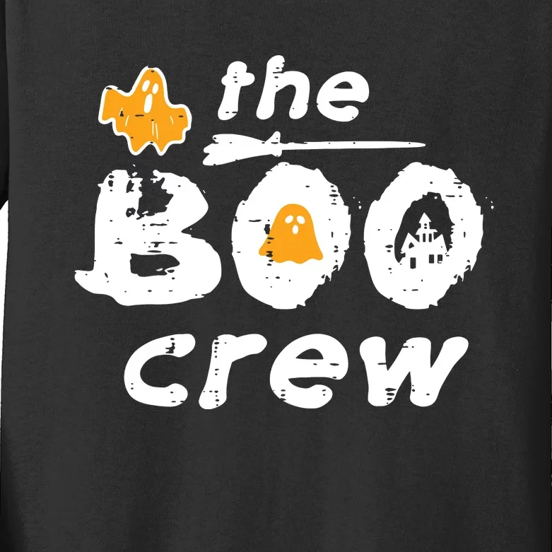 Halloween The Boo Crew Matching Costume Squad Women Kids Long Sleeve Shirt