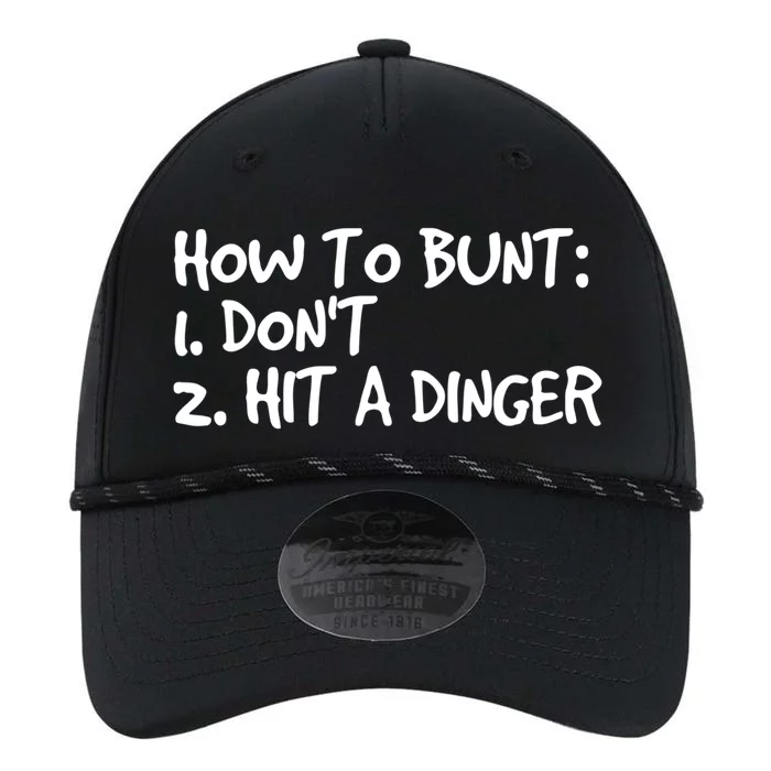 How To Bunt Don't Hit Dinger Gift Funny Baseball Gift Idea Performance The Dyno Cap