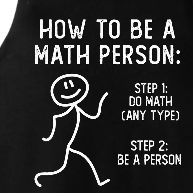 How To Be A Math Person Ladies Tri-Blend Wicking Tank