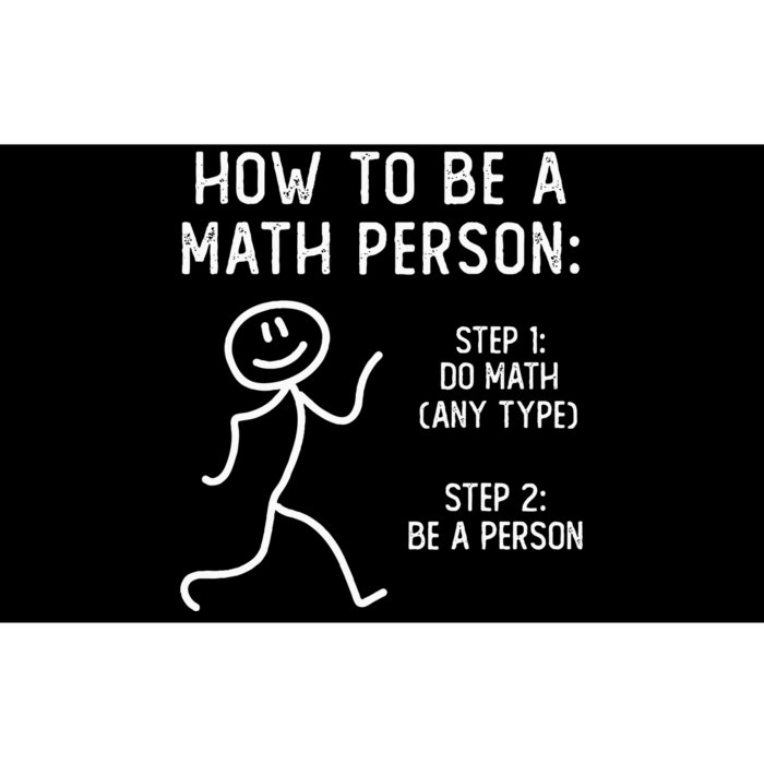 How To Be A Math Person Bumper Sticker