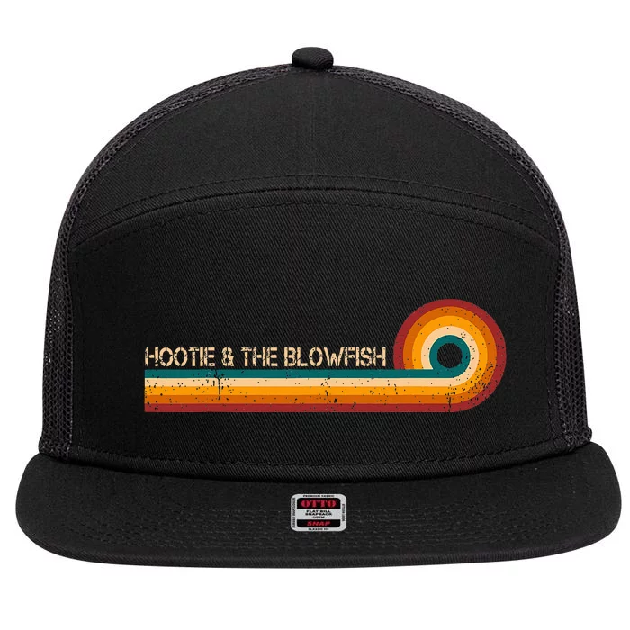 Hootie & The Blowfish Retro Stripes Musician 7 Panel Mesh Trucker Snapback Hat