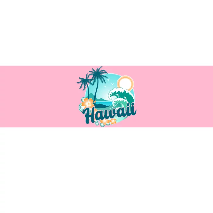 Hawaii Tropical Beach Palm Trees Bumper Sticker