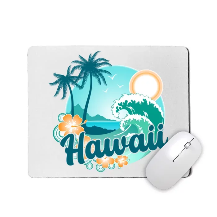 Hawaii Tropical Beach Palm Trees Mousepad