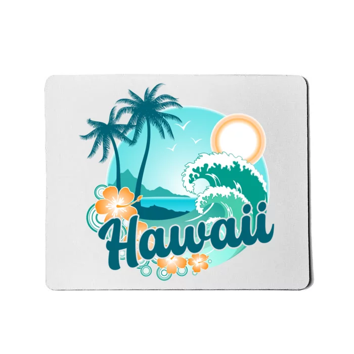 Hawaii Tropical Beach Palm Trees Mousepad