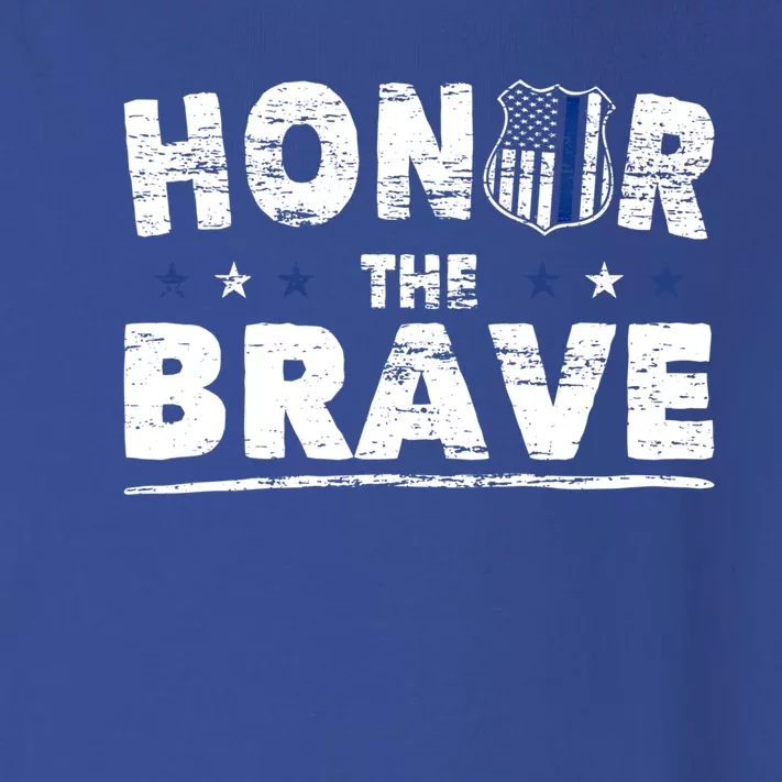 Honor The Brave For Cops Police Officer And Police Gift Toddler Long Sleeve Shirt