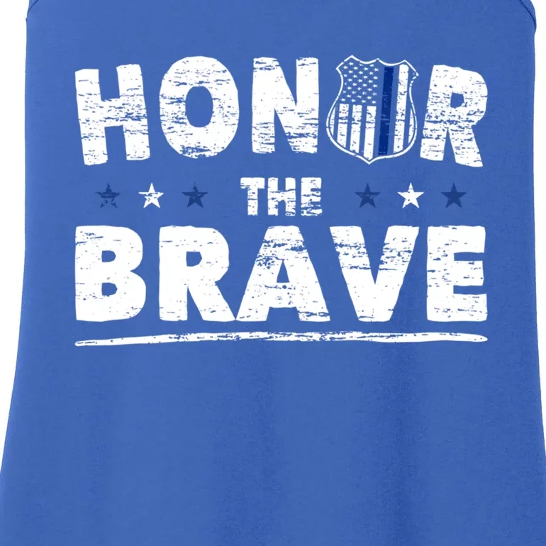 Honor The Brave For Cops Police Officer And Police Gift Ladies Essential Tank