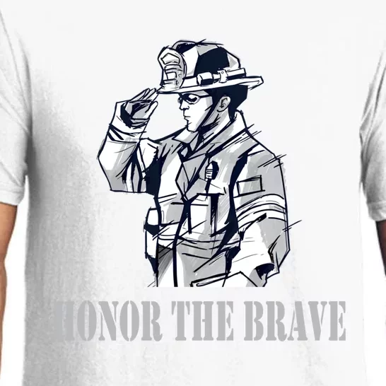 Honor The Brave For Fire And Firefighters Gift Pajama Set