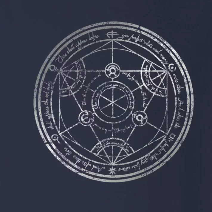 Human Transmutation Circle Silver Grunge Toddler Long Sleeve Shirt