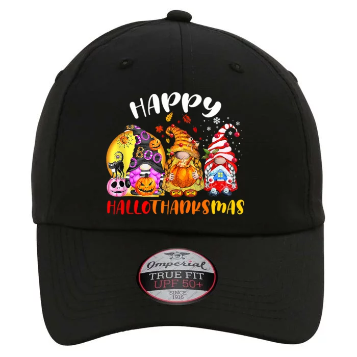 Halloween Thanksgiving Christmas Happy HalloThanksMas Gnomes The Original Performance Cap