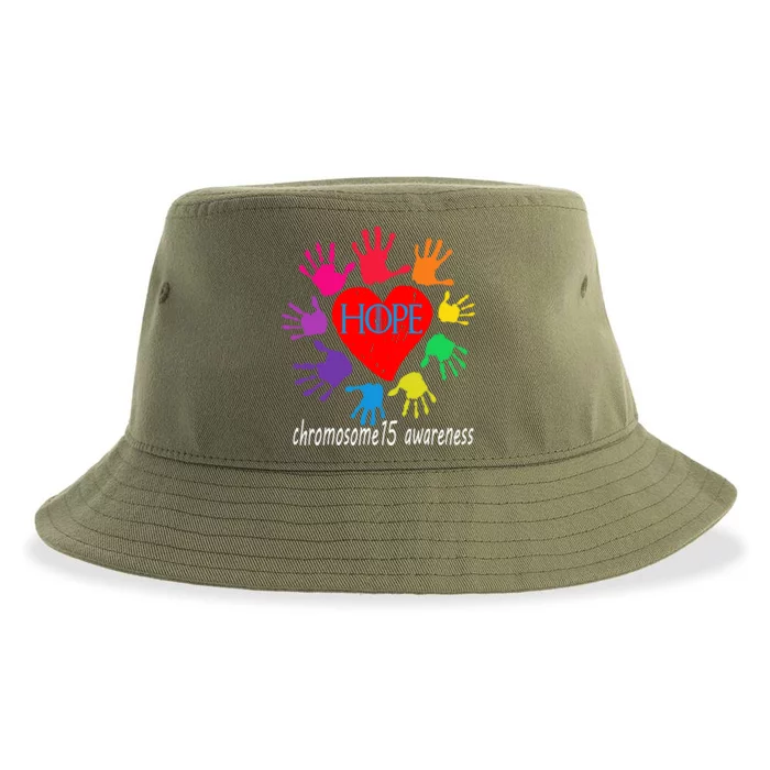 Hope The Chromosome 15 Support And Awareness Design Gift Sustainable Bucket Hat