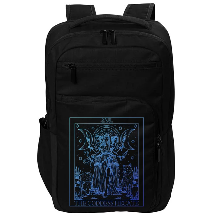 Hecate Tarot Card Triple Moon Goddess Witch Wiccan Pagan Cute Gift Impact Tech Backpack