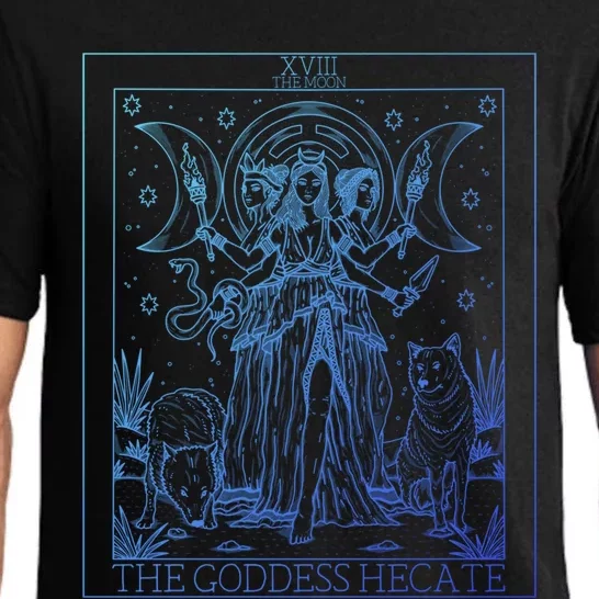 Hecate Tarot Card Triple Moon Goddess Witch Wiccan Pagan Cute Gift Pajama Set