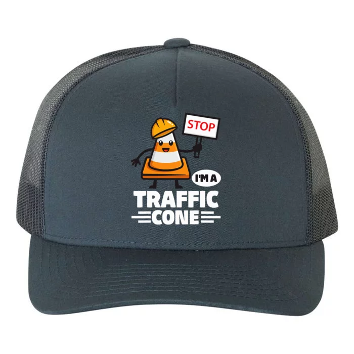 Halloween Traffic Cone Costume IM A Traffic Cone Yupoong Adult 5-Panel Trucker Hat