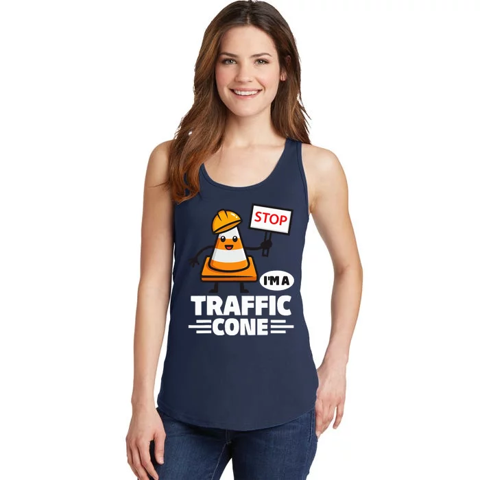 Halloween Traffic Cone Costume IM A Traffic Cone Ladies Essential Tank