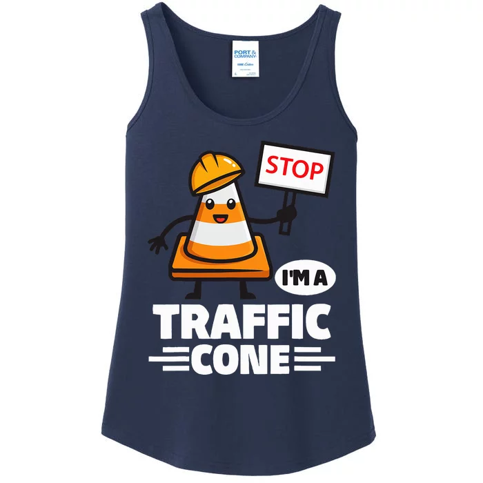 Halloween Traffic Cone Costume IM A Traffic Cone Ladies Essential Tank