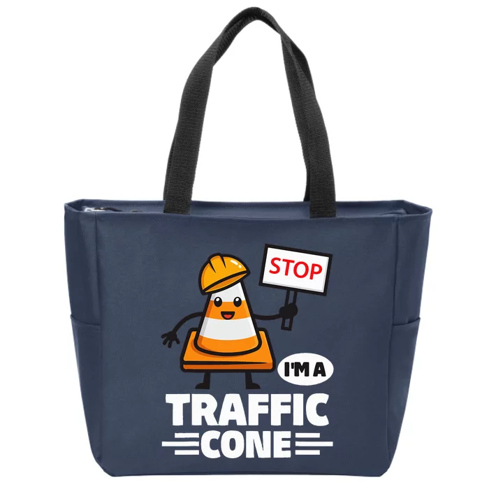 Halloween Traffic Cone Costume IM A Traffic Cone Zip Tote Bag