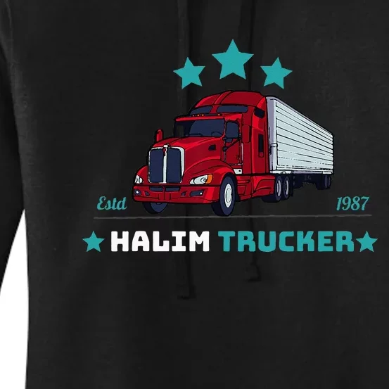 Halim Trucker Custom Design 2 Women's Pullover Hoodie