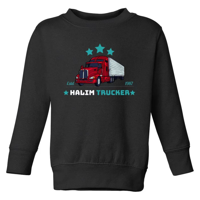 Halim Trucker Custom Design 2 Toddler Sweatshirt