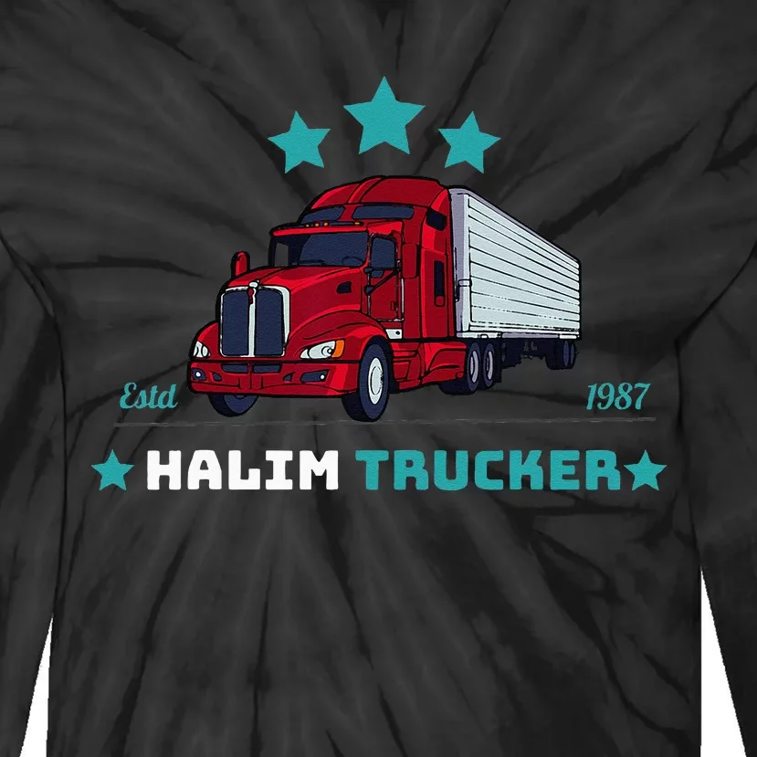 Halim Trucker Custom Design 2 Tie-Dye Long Sleeve Shirt