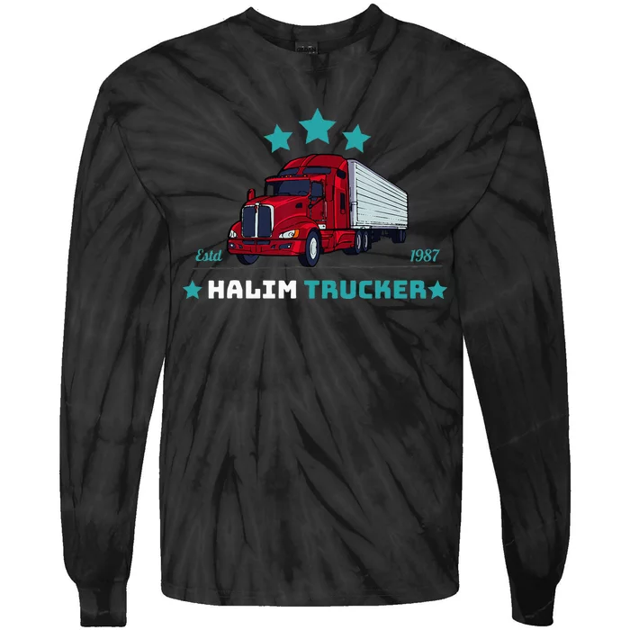 Halim Trucker Custom Design 2 Tie-Dye Long Sleeve Shirt