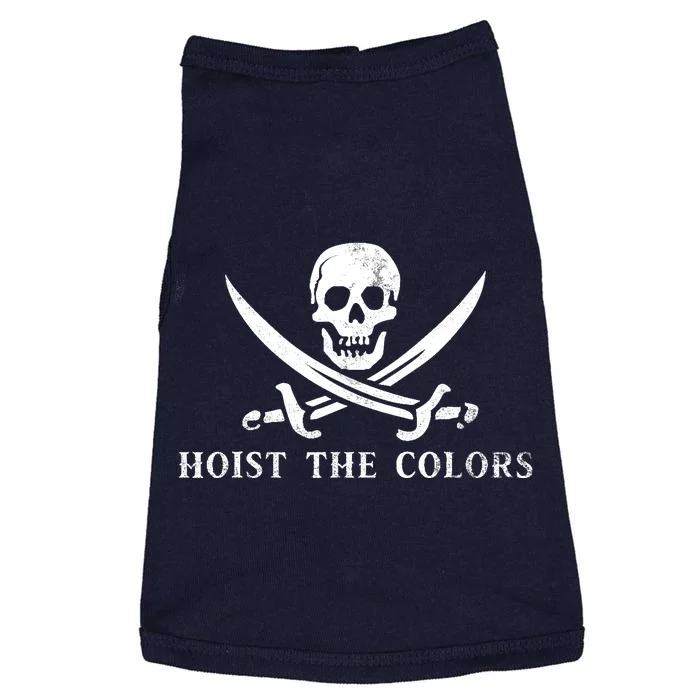 Hoist The Colors Pirate Calico Jack Flag Jolly Roger Doggie Tank