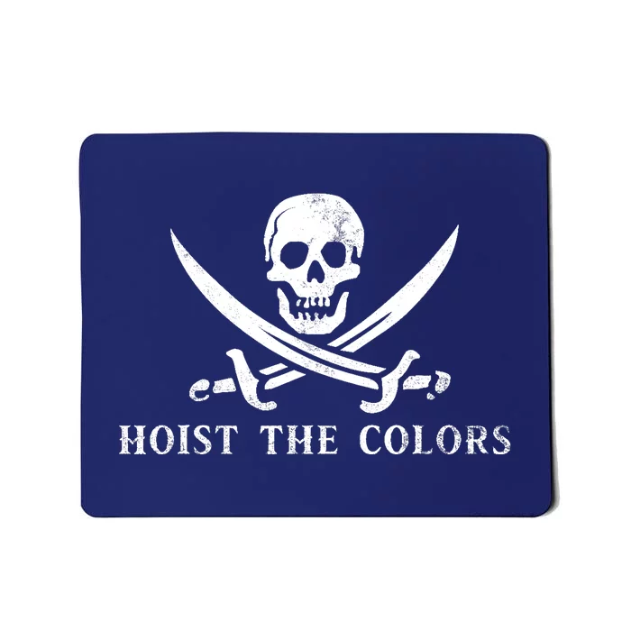 Hoist The Colors Pirate Calico Jack Flag Jolly Roger Mousepad