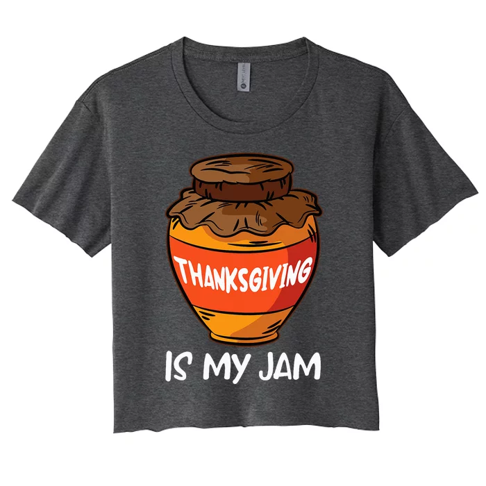 Halloween Thanksgiving Christmas Gnome Happy HallothanksMas Women's Crop Top Tee