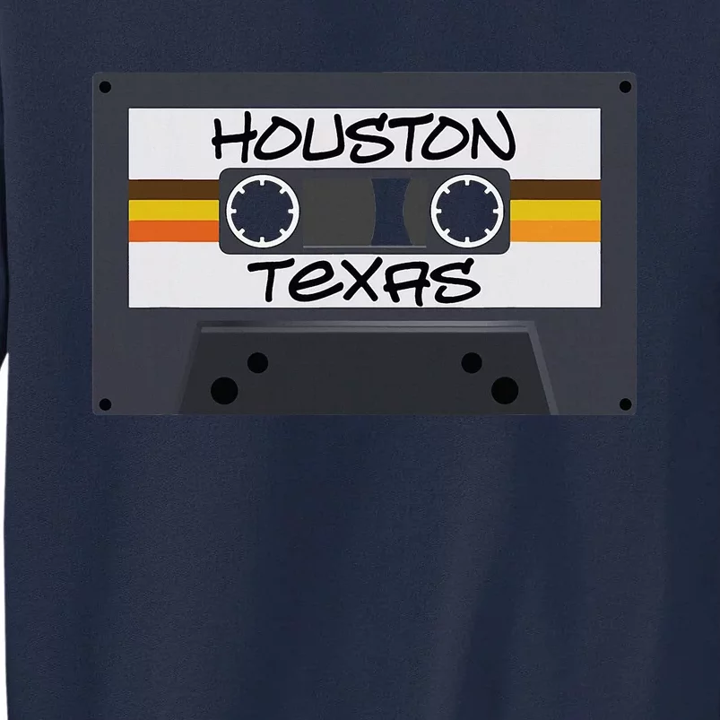 Houston Texas Cassette Tape Tall Sweatshirt