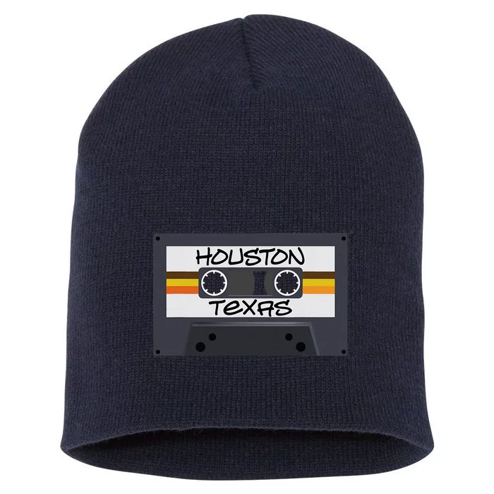 Houston Texas Cassette Tape Short Acrylic Beanie