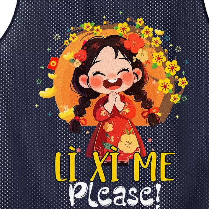 Happy Tet Chuc Mung Nam Moi 2025 Li Xi Me Please Mesh Reversible Basketball Jersey Tank