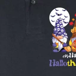 Halloween Thanksgiving Christmas Happy Hallothanksmas Gnomes Softstyle Adult Sport Polo