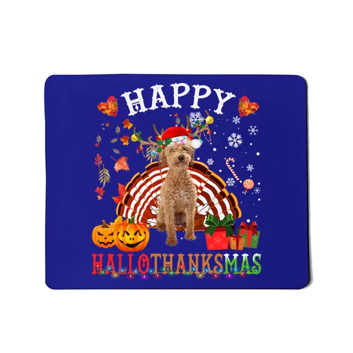 Halloween Thanksgiving Christmas Poodle Crossbreed Xmas Cute Gift Mousepad