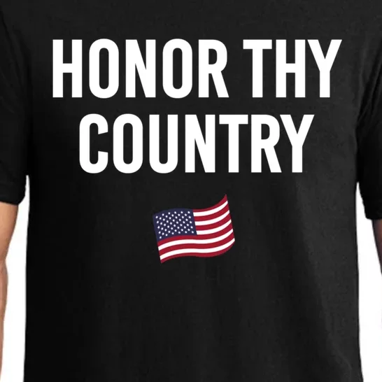 Honor Thy Country American Independence Usa Freedom Great Gift Pajama Set