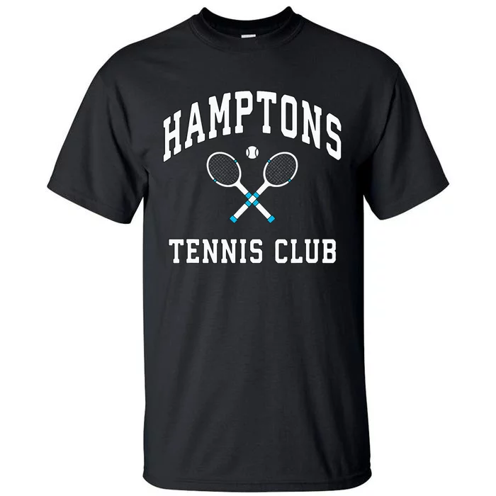 Hamptons Tennis Club Preppy New York Montauk Varsity Tall T-Shirt