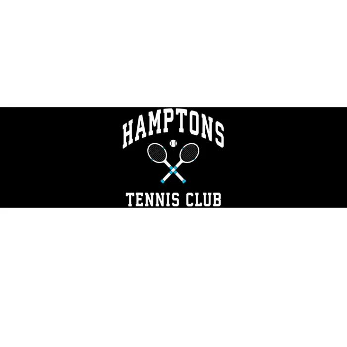 Hamptons Tennis Club Preppy New York Montauk Varsity Bumper Sticker