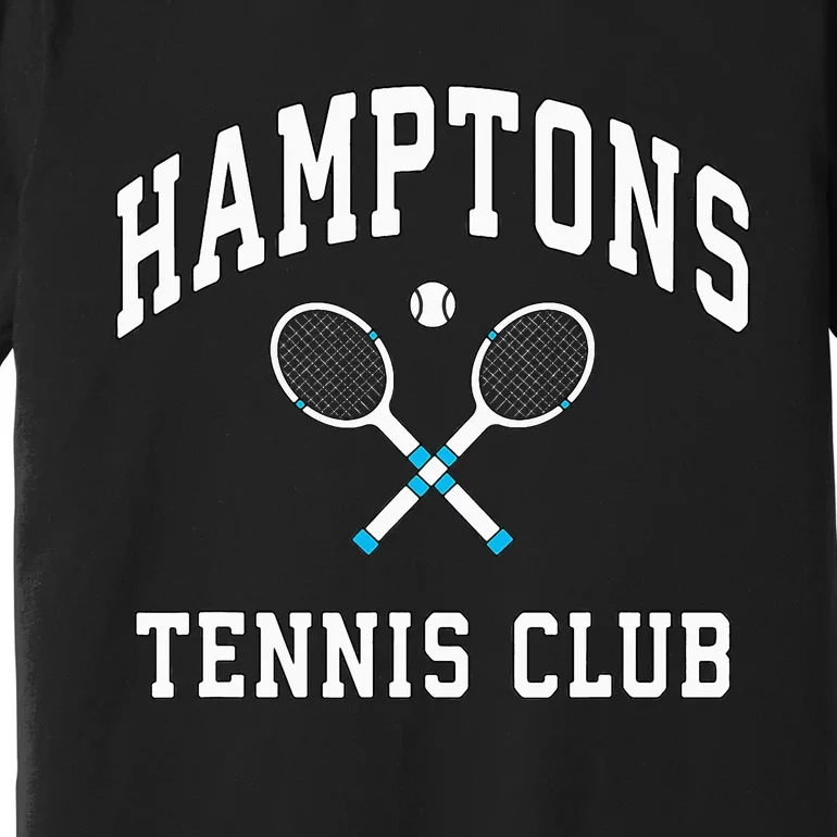 Hamptons Tennis Club Preppy New York Montauk Varsity Premium T-Shirt